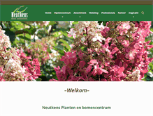 Tablet Screenshot of neutkens-planten.nl